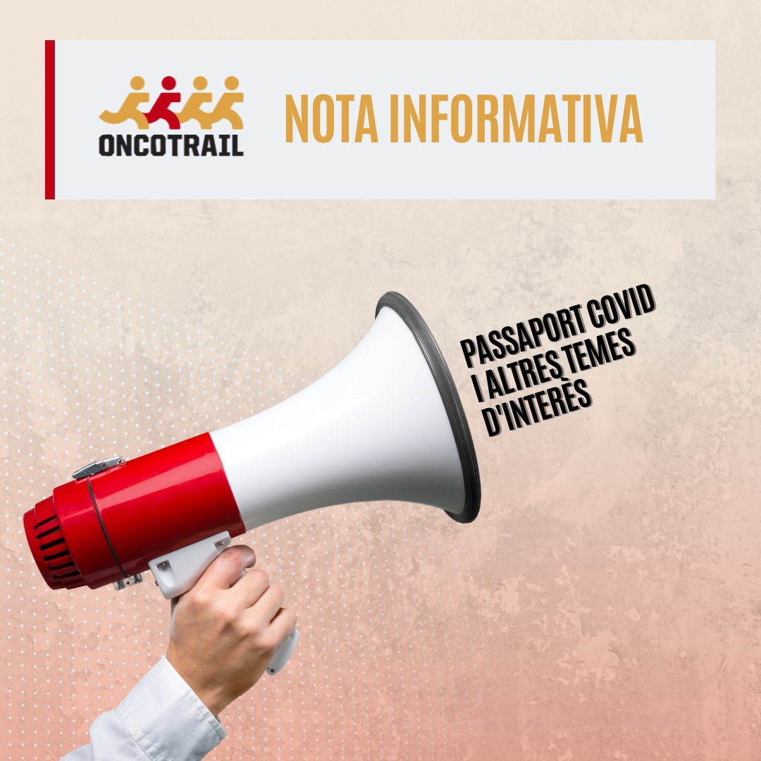 💻  Us recordem que és important que aneu visitant el nostre web periòdicament per estar al dia de totes les novetats que van sorgint, especialment ara que s'aproxima la data del gran repte. 🌐  bit.ly/2Vc0wwX
#oncotrail2021