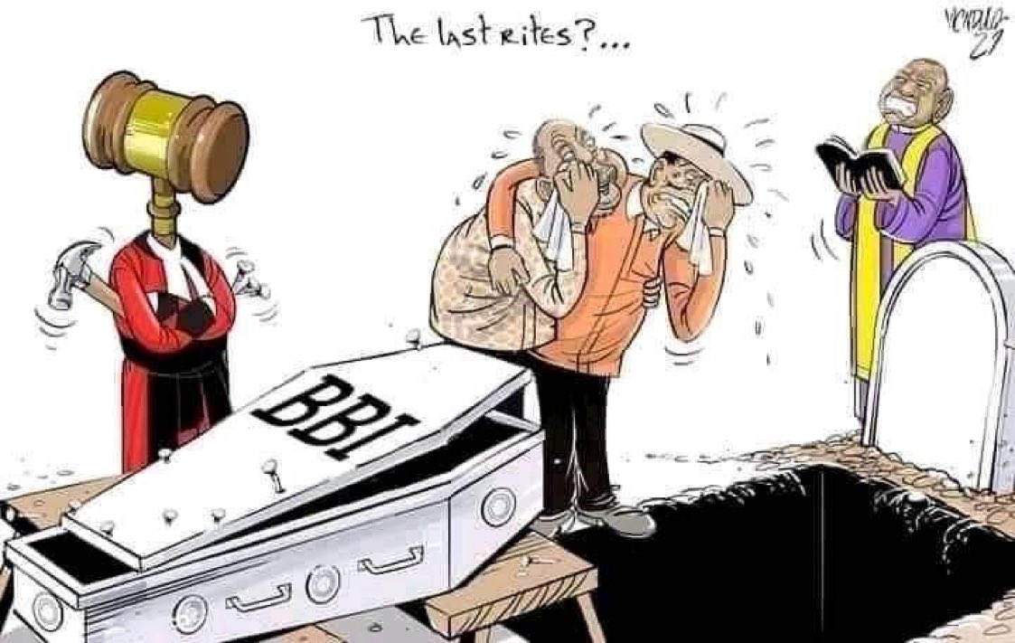 The burial proceedings of #BBIFraud is currently underway at Supreme Court . It’s my that the  illegal Null and void  process of Constitutional amendment die and rot in hell . #BBIRuling #AzimioLaUmoja