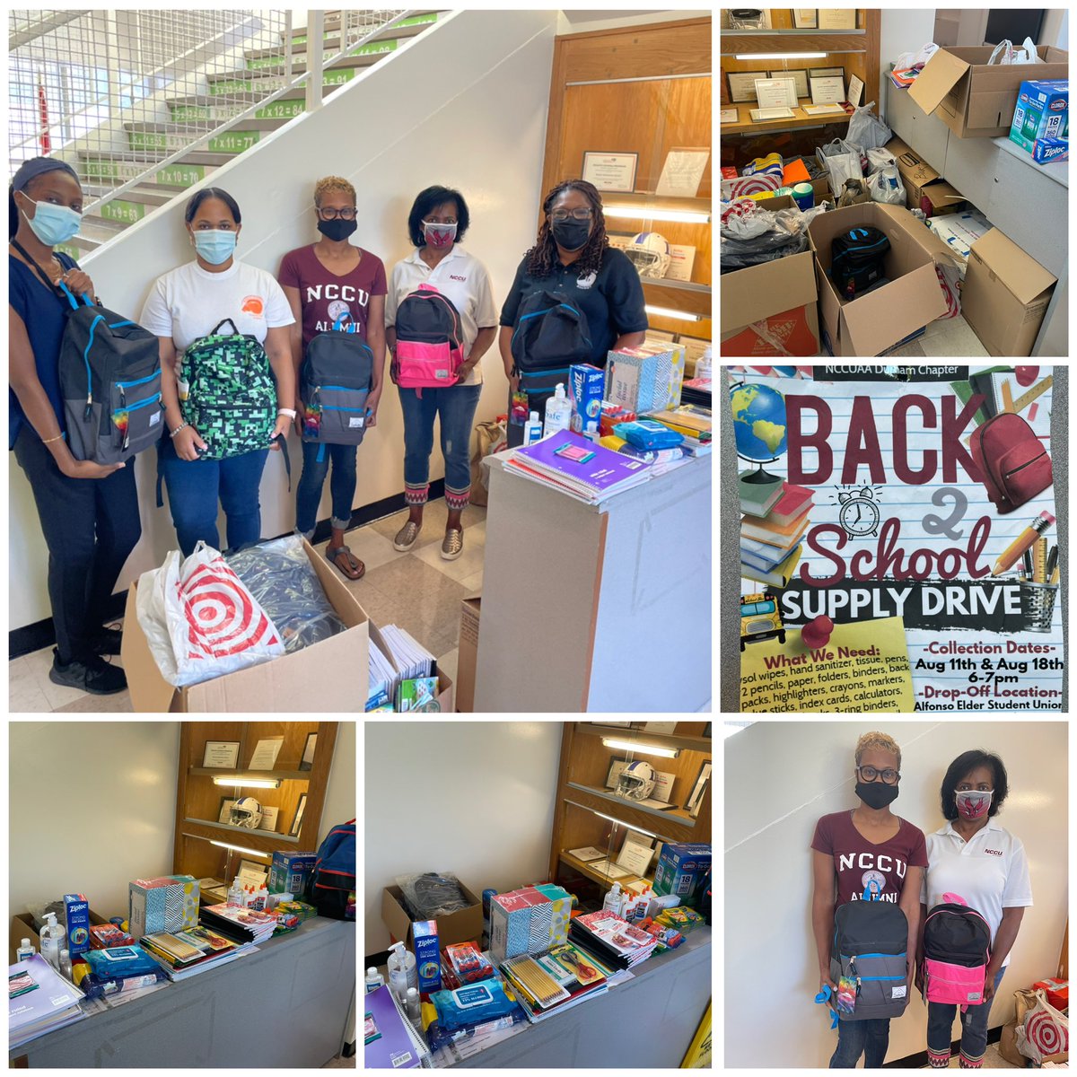 Thank you Ms. Pamela Hester and Lisa Smith from <a href="/NCCU/">North Carolina Central University</a> for providing our Rams with school supplies. Your generosity is greatly appreciated. <a href="/AKAFerrell_EdD/">Dr. Kimberly Ferrell</a> <a href="/BurtonIBPYP/">Burton Elementary DPS</a> <a href="/pmubenga/">Pascal Mubenga, PhD.</a> <a href="/drdcryan/">Darlene Ryan</a>