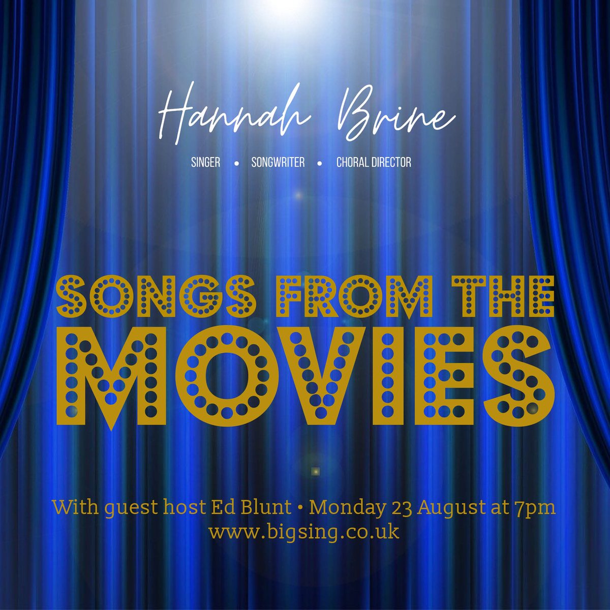 Join in with this month's Big Sing on Monday at 7pm, guest hosted by choir leader Ed Blunt. Learn some feel-good songs including Shallow, Feed The Birds, You've Got A Friend In Me, and This Is Me. summer-2021-bigsing.eventbrite.com No experience is necessary, just have a brilliant sing!😊