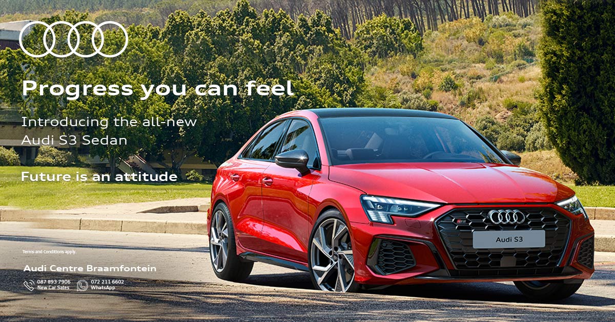 Progress you can feel
Introducing the all-new Audi S3 Sedan

Click here to enquire now: bit.ly/3CbTmxN
☎️ Call us: 087 893 7906
📞 WhatsApp: 072 211 6602

#FutureIsAnAttitude #Audi #NewVehicle #AudiS3Sedan