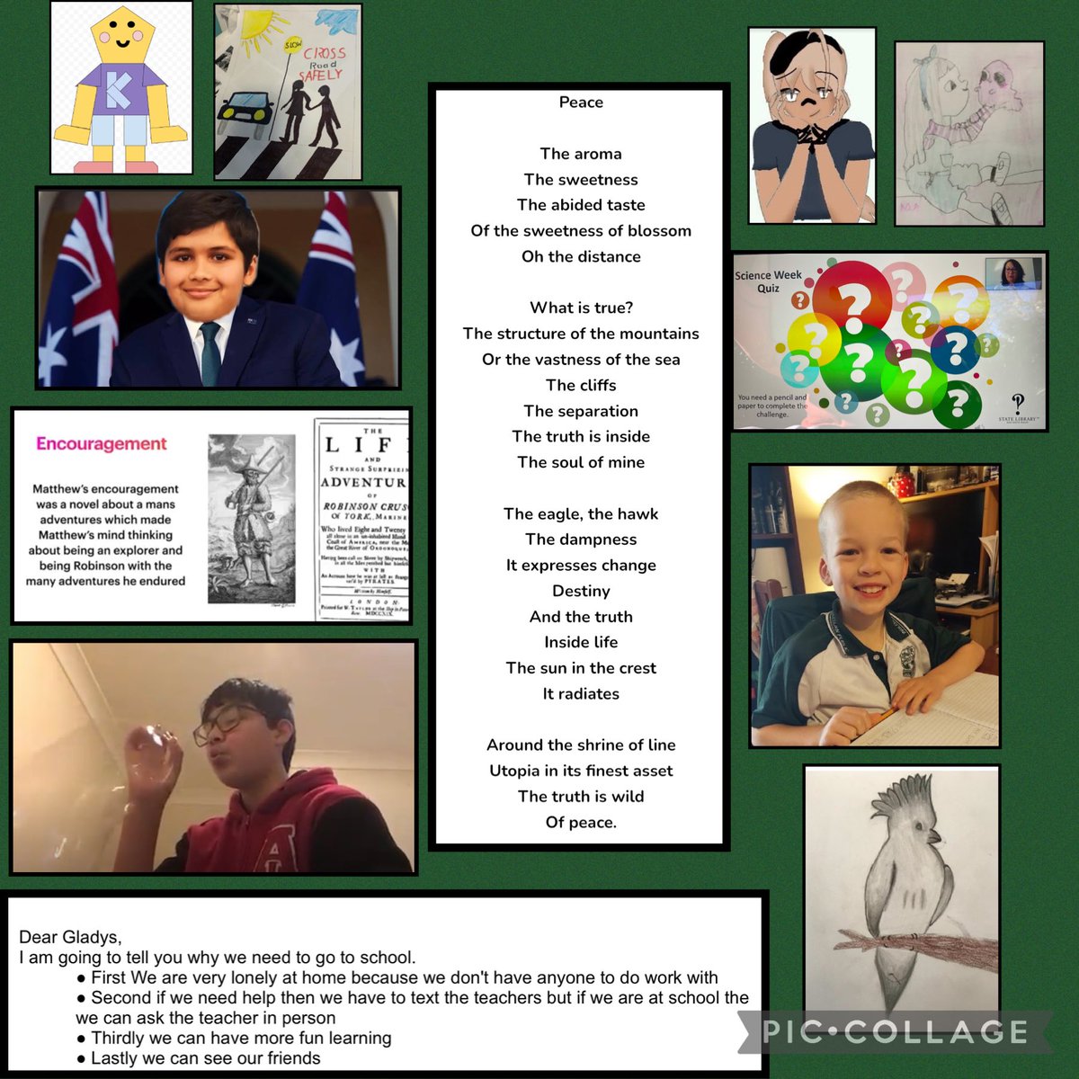 Week 6 with 3/6oWLs has been a hoot, from Monday morning when dressed and ready for learning from home. The Prime Minister visited and we learn about our explorers, shapes and making bubbles. We also took part in the National Science Quiz. What a week and what a class!