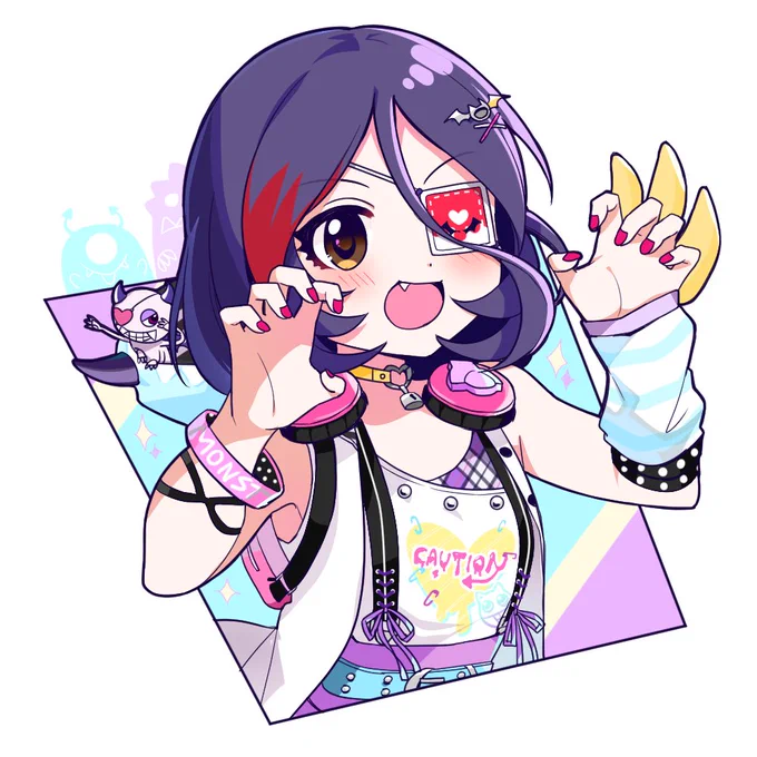 #顔だけ描くがも
【5枚目】
早坂美玲ちゃん。
モンスター・パーティー好き🥰 