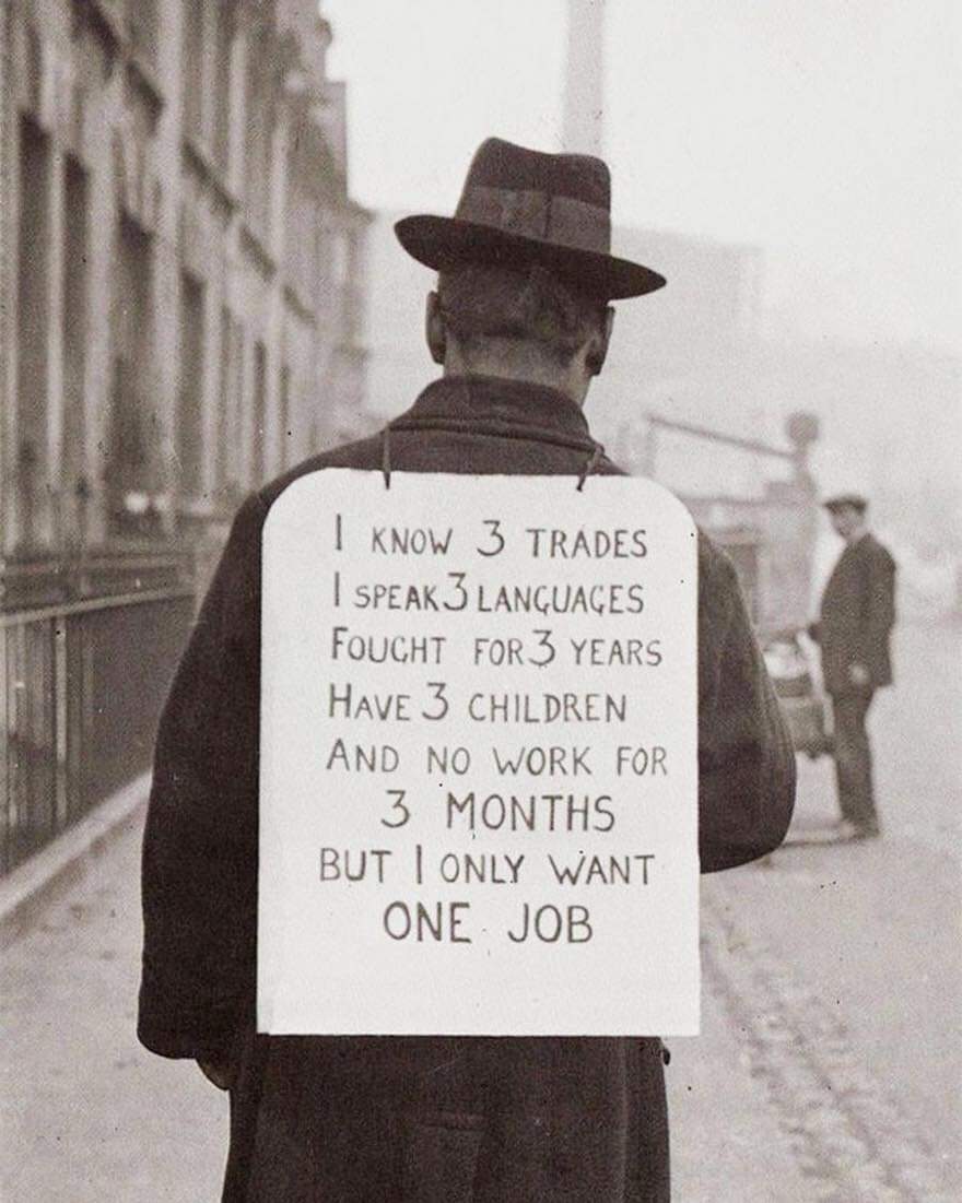 Job Hunting In 1930's, (Great Depression Era).

#archaeohistories