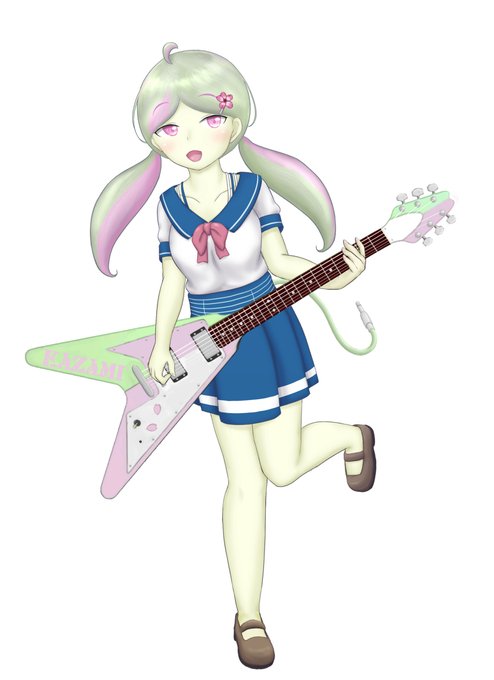 ギター擬人化のtwitterイラスト検索結果