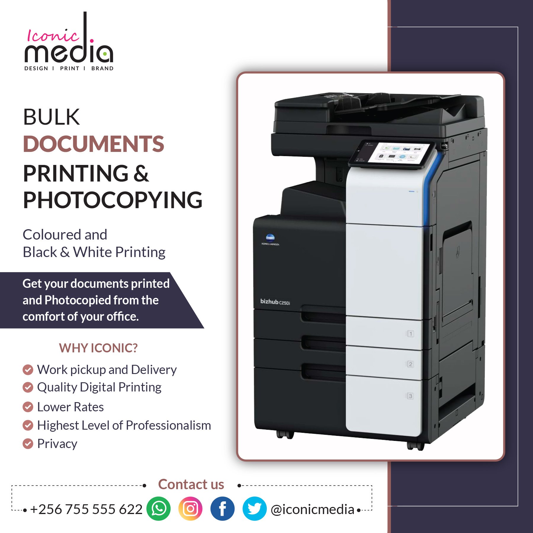 Iconic Media on Twitter "We're one call away. Call us today to get