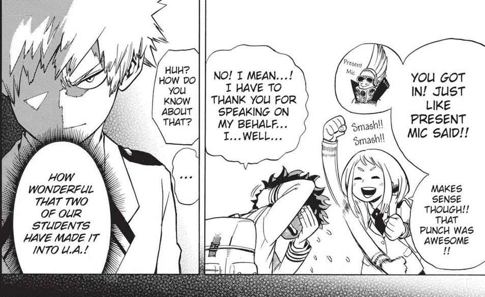 btw, i found it! the panel where izuku and ura and talking and katsuki glares at them 