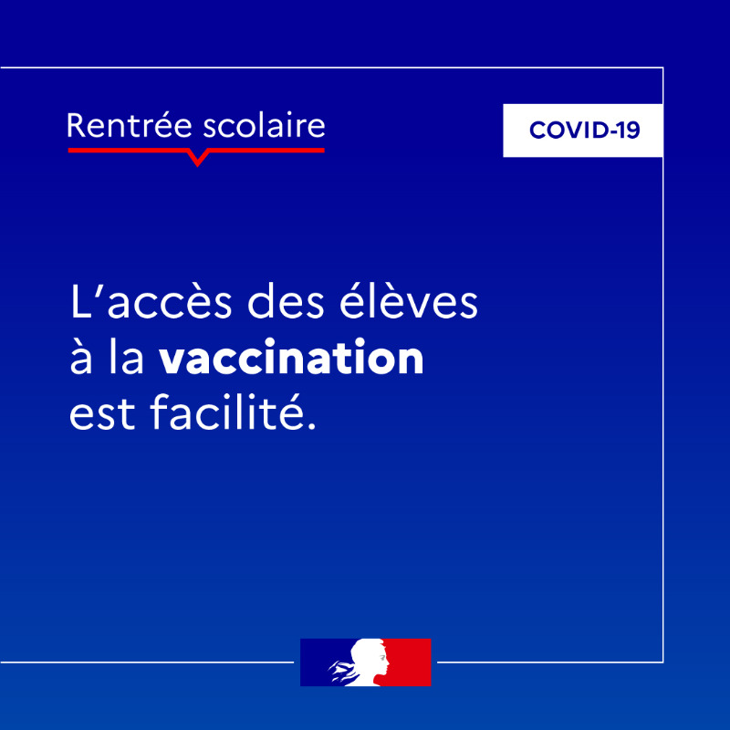 education_gouv's tweet photo. Vous vous posez des questions sur la #rentrée2021 de vos enfants ? Nous y répondons !
OUI, tous les élèves sont accueillis
NON, le pass sanitaire n’est pas obligatoire
Plus d’infos sur le protocole sanitaire, les gestes barrières, la vaccination 👉https://t.co/4kLO3qEXBz
#Covid19