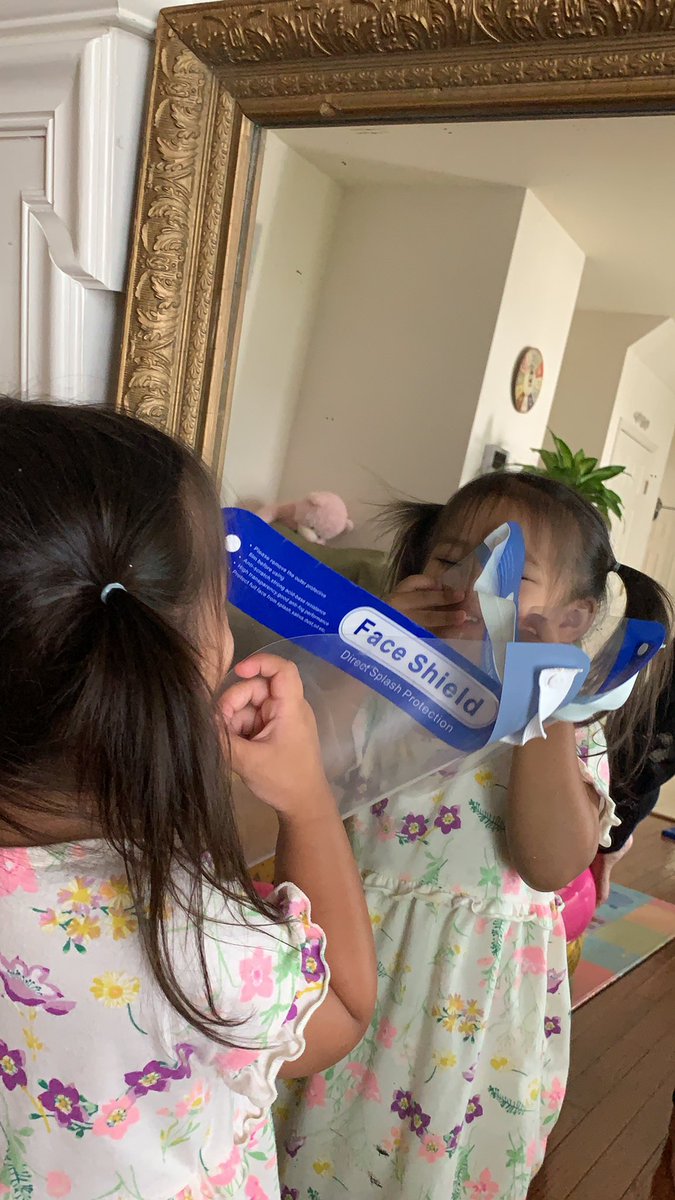 CatherineMayuga's tweet photo. How to use faceshield 101
#pandemictoddlers https://t.co/MkQYEq9STk