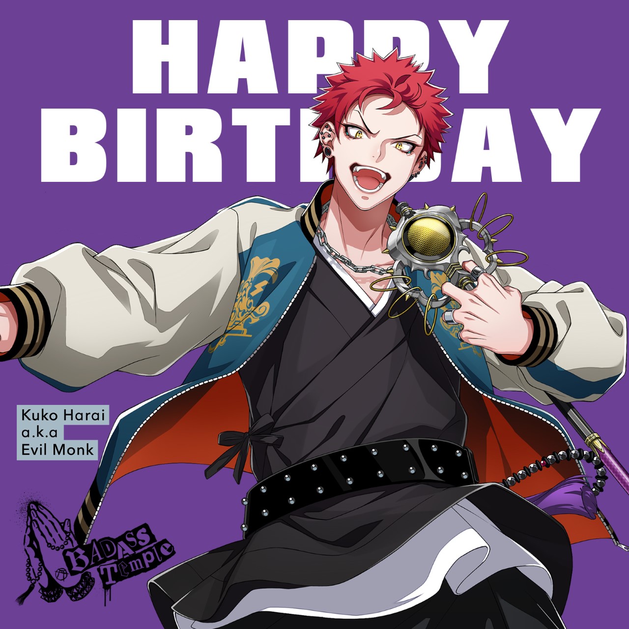 ヒプノシスマイク D R B ヒプマイ 公式 Happy Birthday To Kuko 拙僧なんだかんだ天下取るチャンピオン Un どこぞの士人か いや違ぇ違ぇ 坊主だ Haha T Co Lrlaeym5nm T Co