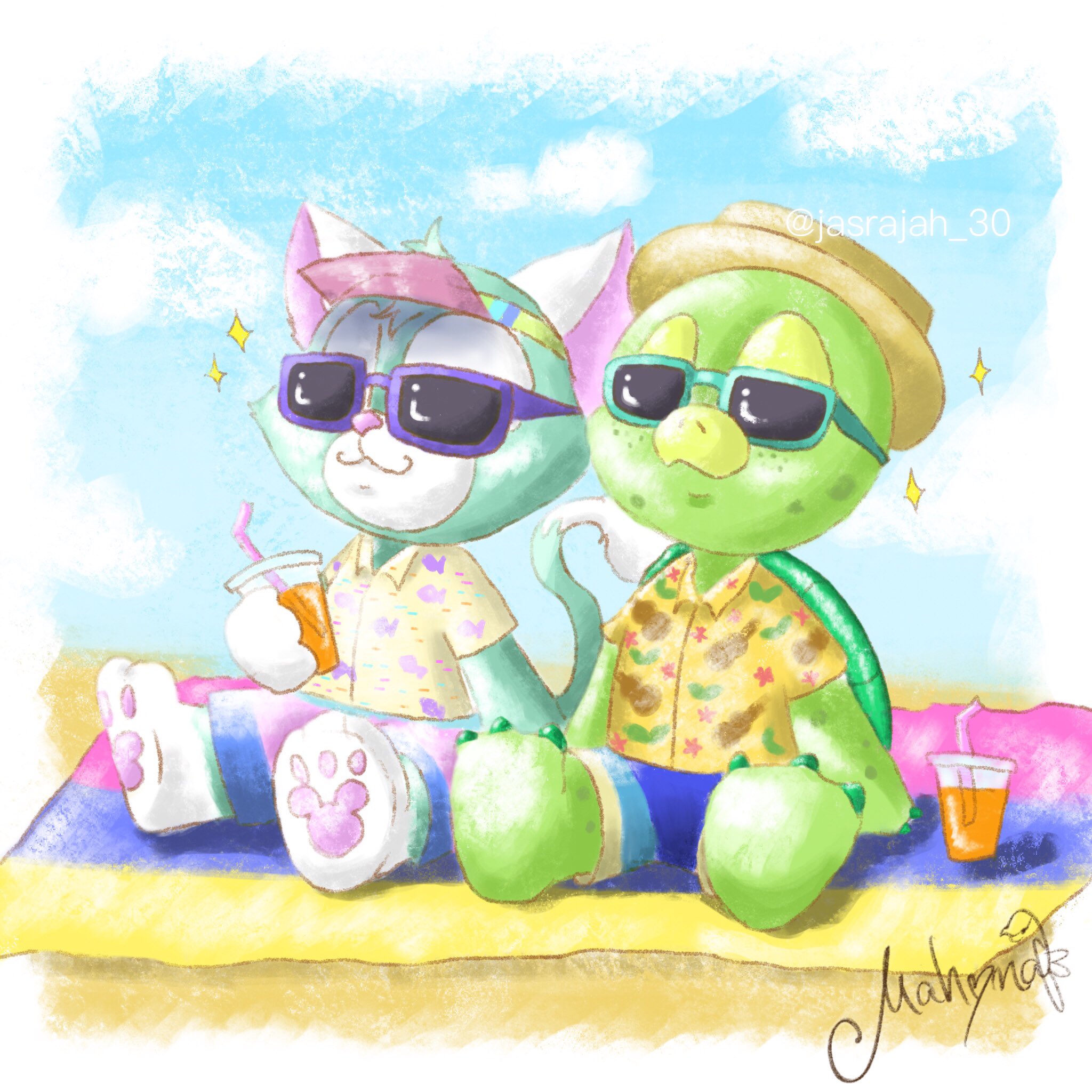 Mahina この夏は色々なイラスト描いたなぁ 秋も今から楽しみ オルメル ジェラトーニ ドナルド ディズニーイラスト T Co Xz9m7iqihc Twitter