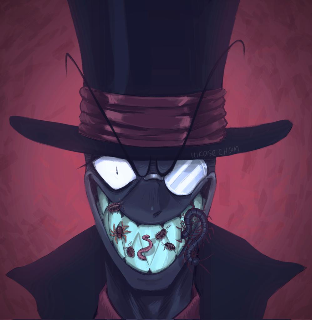 Hikase555's tweet image. Wanted to redraw some of my favorite frames with Black Hat 🖤