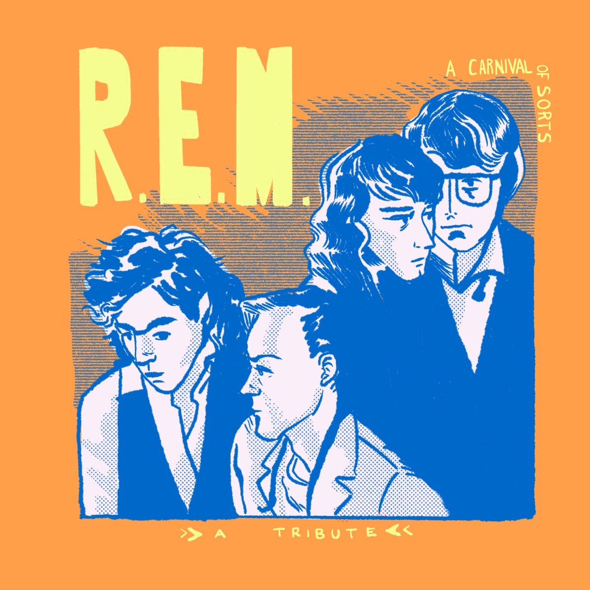 #ACarnivalofSorts is out today on @Bandcamp! 40 @remhq covers, incl. our take on Orange Crush, for just £6 w/ all profits going to @HelpMusiciansUK. 

Such a great project to be a part of. Let us know what you think! Big thanks to @godisinthetv 

🎧💷👉bit.ly/3gkWY7E