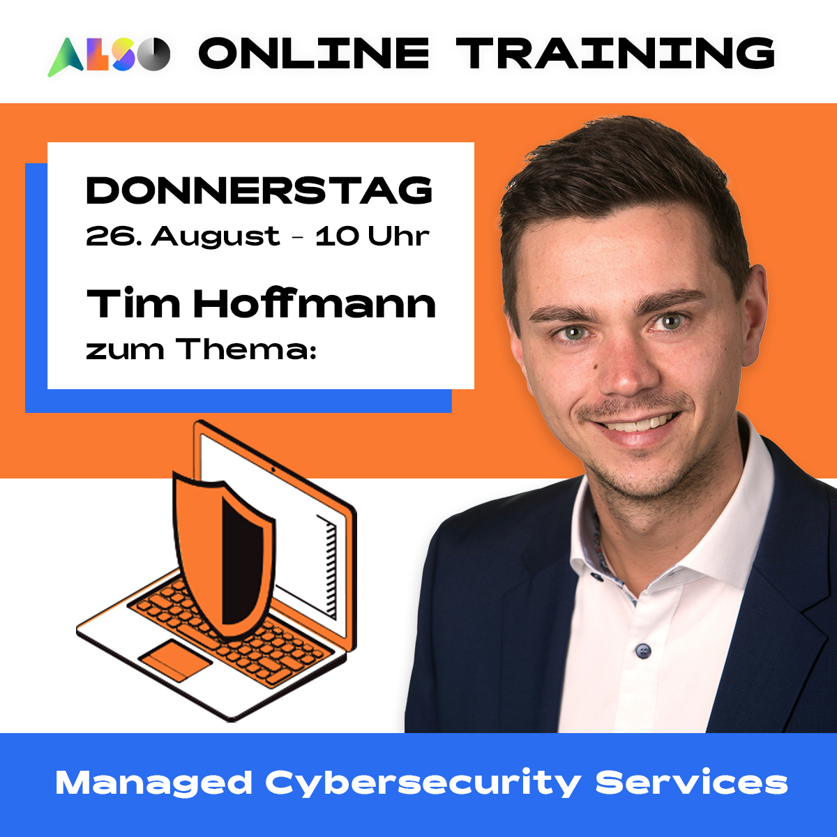ALSOSchweiz's tweet image. Erfahren Sie in diesem Online Training mehr über Managed Cybersecurity 🛡️ Services und die Vorteile dieses Geschäftsmodells sowie über Ihren Nutzen: bit.ly/3xX22oM 
#ALSOschweiz #ALSOsolutions #MSP #cybersecurity  #Managedservices