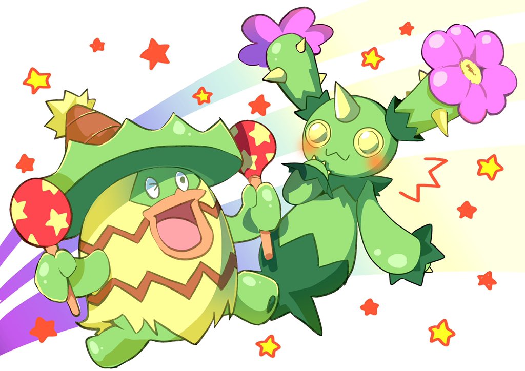 ポケモン 突然のポケモン ルンパッパ とマラカッチ 駒のイラスト ポケモン 突然のポケモン ルンパッパ とマラカッチ 駒のイラスト