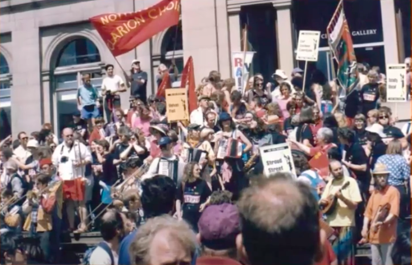 BishopsgateInst's tweet photo. We proudly hold the archive for Velvet Fist (1983 - 2013), a socialist feminist women's a cappella choir who sang songs of resistance. Watch the video of our panel discussion, that charts their history and speaks on the importance of protest song, here: https://t.co/ZISKoT25JS https://t.co/xtOCeOthPe