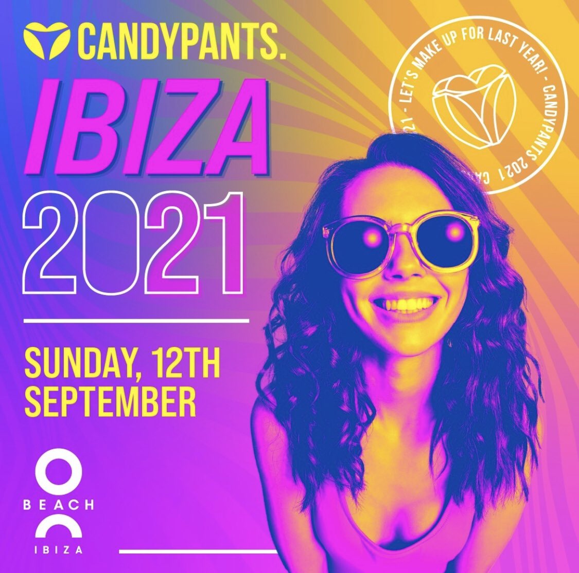 Put Sunday 12th of September in your diary as we’re back <a href="/OBeachIbiza/">O Beach Ibiza</a> for another Candypants takeover 🧡