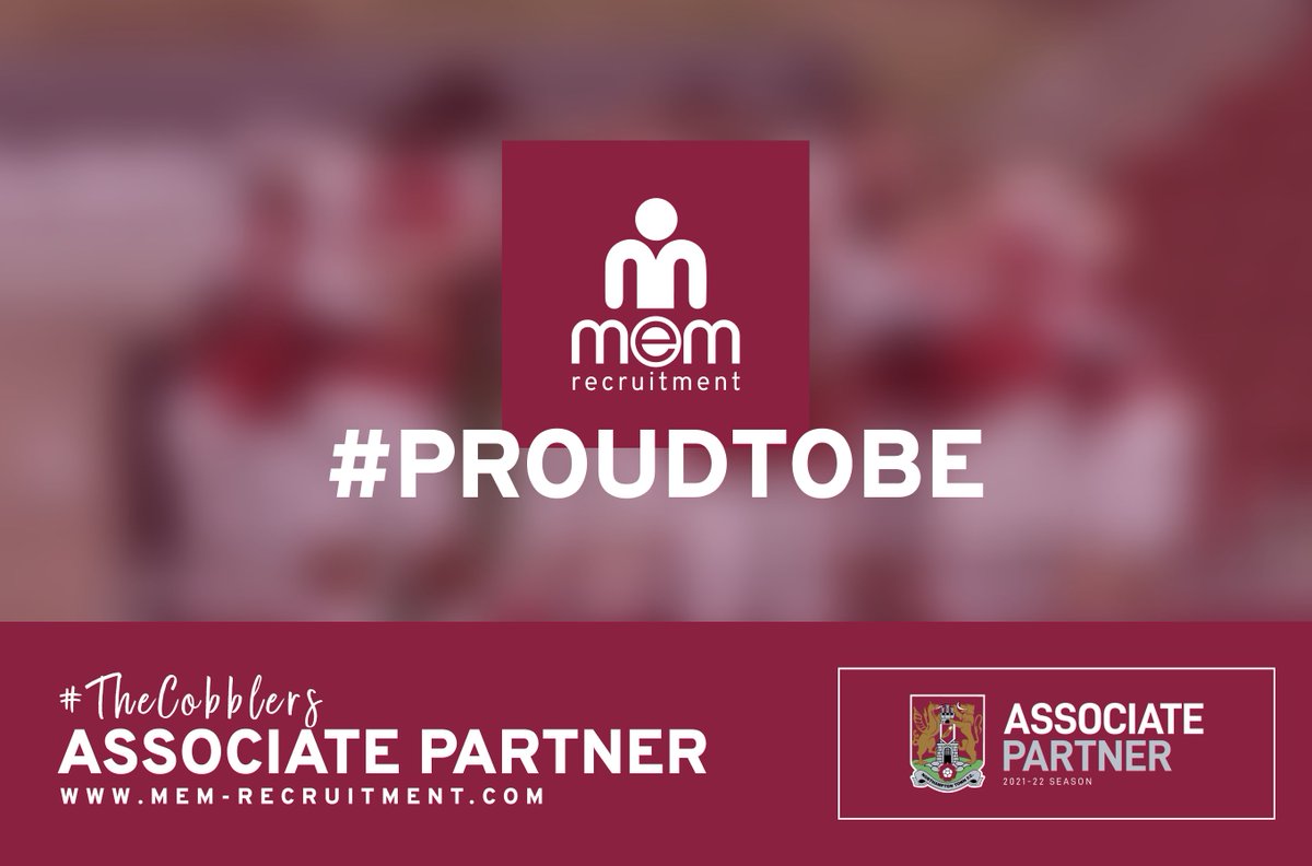 MEM Recruitment is very proud to be a part of the Northampton Town FC Associate Partner Programme. Keep a lookout for us at the Sixfields Stadium!

Good luck #NTFC for this season. ⚽

--

#ProudToBe #Cobblers #ShoeArmy #northampton #northamptonbusiness #partnerships #EFL