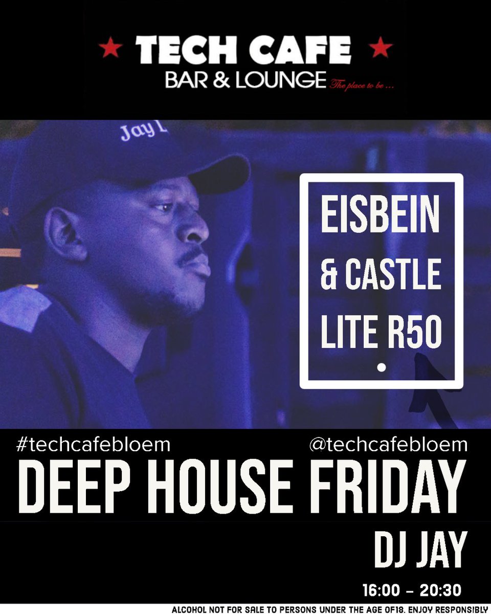 TechcafeB's tweet image. Deep House Fridays with @JaydeDj_SA 

#party #cocktails #girlsnight #drinks #fashion #girlsnightout #fun
#shoplocal #supportlocal #community #smallbusiness #shopsmall #bloemfontein #techcafebloem #wine #heaters #localfun #dj #entertainment