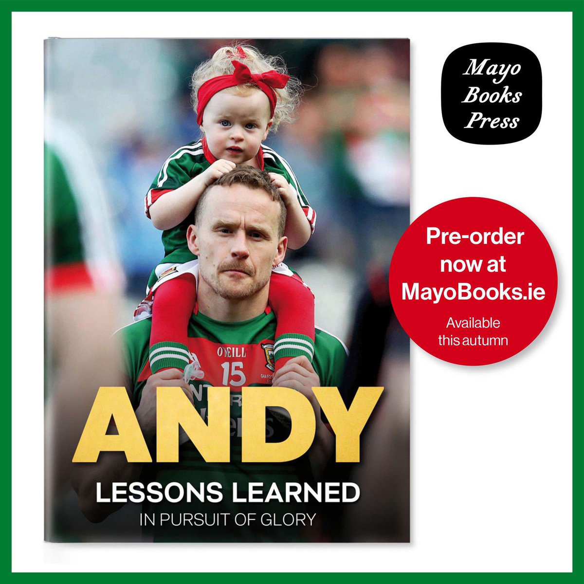 Delighted to Announce 📚 

Pre-order ‘Andy - Lessons Learned in Pursuit of Glory’ my brand new book online now at Mayo Books 
👇🏻
bit.ly/3AVrAV0