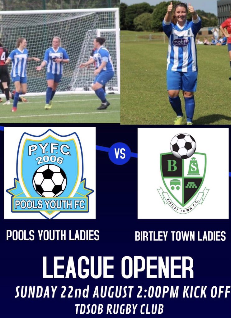 Our ladies sponsored by <a href="/Motif8ltd/">Motif8</a> first home league game of the season…see you there ⚽️⚽️⚽️