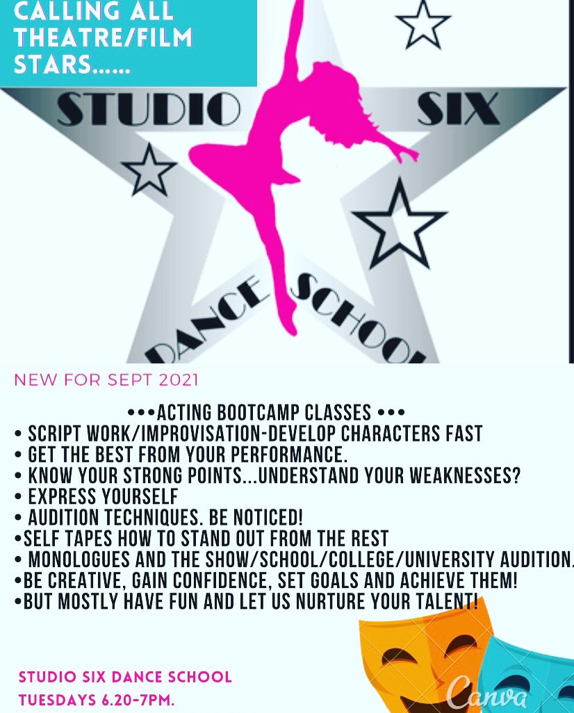 studiosixdance's tweet image. Another day another NEW CLASS at studio six starting in Sept!

We currently have students hitting your screens on tv adverts, in west end shows in Netflix and Apple TV series and in major movies!!! 

Fancy being the next star?  #folkestone #believeinyourself #anythingispossible