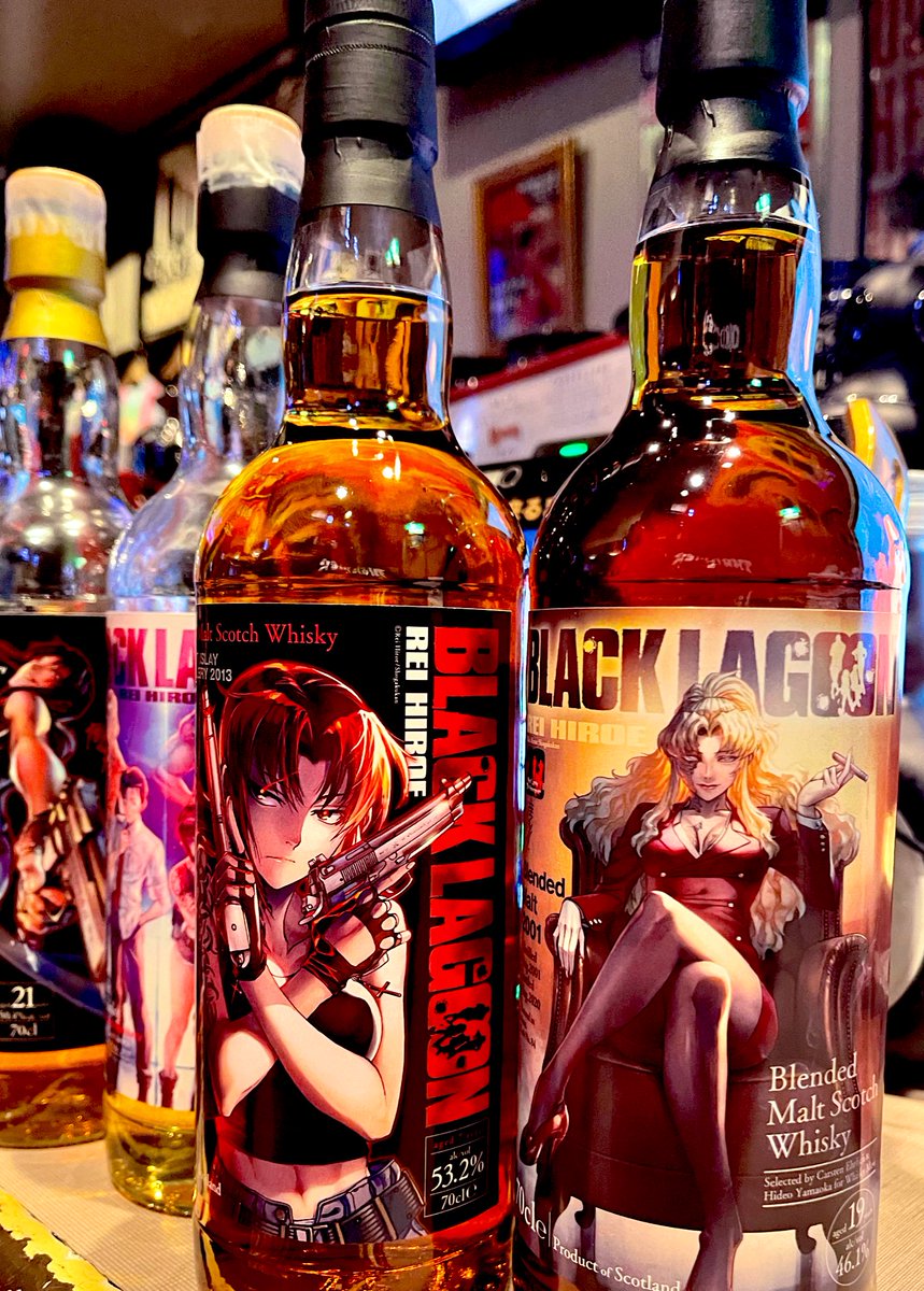 💥🥃ブラックラグーンの新刊発売に合わせてファンタムクラブにラベル