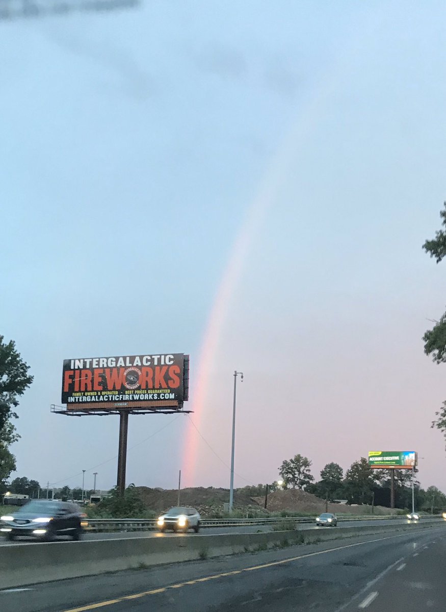 RRickman20's tweet photo. A rainbow over Bucks Friday morning. Not a bad way to start the day! https://t.co/GJsQBZbsoh