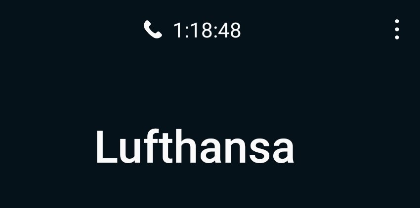 #Lufthansa This was more than my  lunch time, and still nobody is available 😕