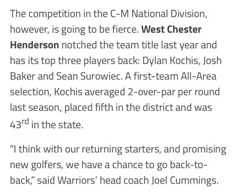 Good luck <a href="/Golf21Hendy/">HendySportsDad</a>