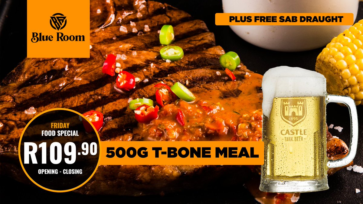 BlueRoomHat's tweet image. #OPENforSERVICE
✅Home of master chefs
✅Good food specialists
✅Exclusivity in hospitality
✅Ease into unparalleled relaxation
✅The more the merrier!!
✅The BLUEROOM -faisons la fête!
500g T-BONE  On Special!!