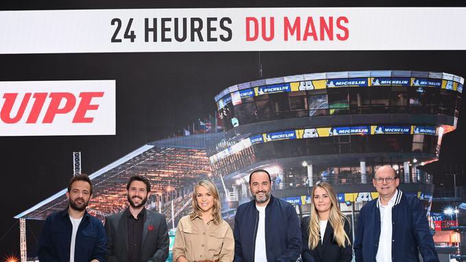 REMS_NADEUGE's tweet image. TÉLÉVISION - Les 𝟮𝟰 𝗛𝗘𝗨𝗥𝗘𝗦 𝗗𝗨 𝗠𝗔𝗡𝗦 c’est ce week-end, en clair et en direct, sur @lachainelequipe 🔥
Prise d’antenne demain à 9h45 jusqu’à 18h55 puis de 21h10 à 2h 🏎
Et dimanche, 6h-17h30 non stop !
#24hLeMans #lequipeAUTO