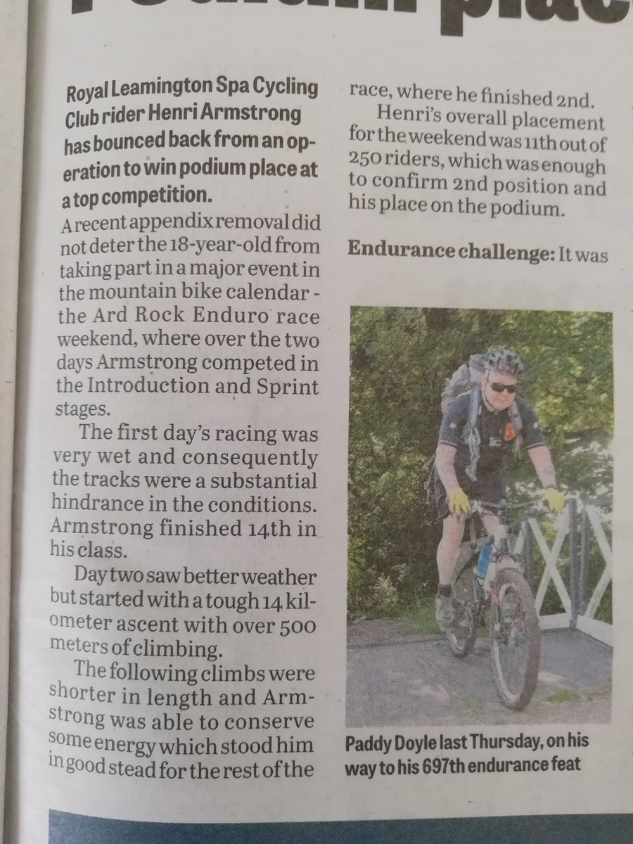 Congratulations to Henri - second step on the podium! See below for the Ard Rock Enduro MTB weekend race report.

#LoveLeam
#RLSCC