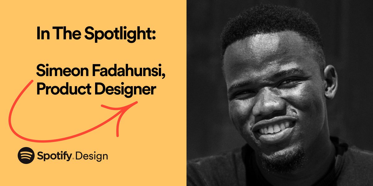spotifydesign's tweet photo. The latest Spotifier In the Spotlight is Product Designer and Summer Intern, @allofsimeon. 

Visit the blog to read our interview with him and learn why he made the leap from studying computer science to pursuing a career in design. https://t.co/az8JFIXpD4 https://t.co/1sHGhXb4Yr