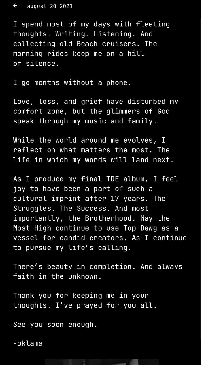 wowistaken's tweet image. Kendrick Lamar really leaving TDE after this next album 😢