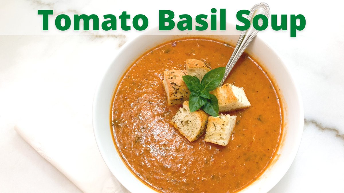 cwunrow's tweet photo. Tomato Basil Soup
WATCH: https://t.co/33F6Ovelma

#thymesaverkitchen #food #foodie #foodlover #delicious #homemade #tasty #cooking #comfortfood #beginnercook #whatsfordinnertonight  #whatsfordinner #whatsforlunch #tomatosoup
#tomatosoupandgrilledcheese #heartysoup #freshtomatoes https://t.co/psYEexPiJU