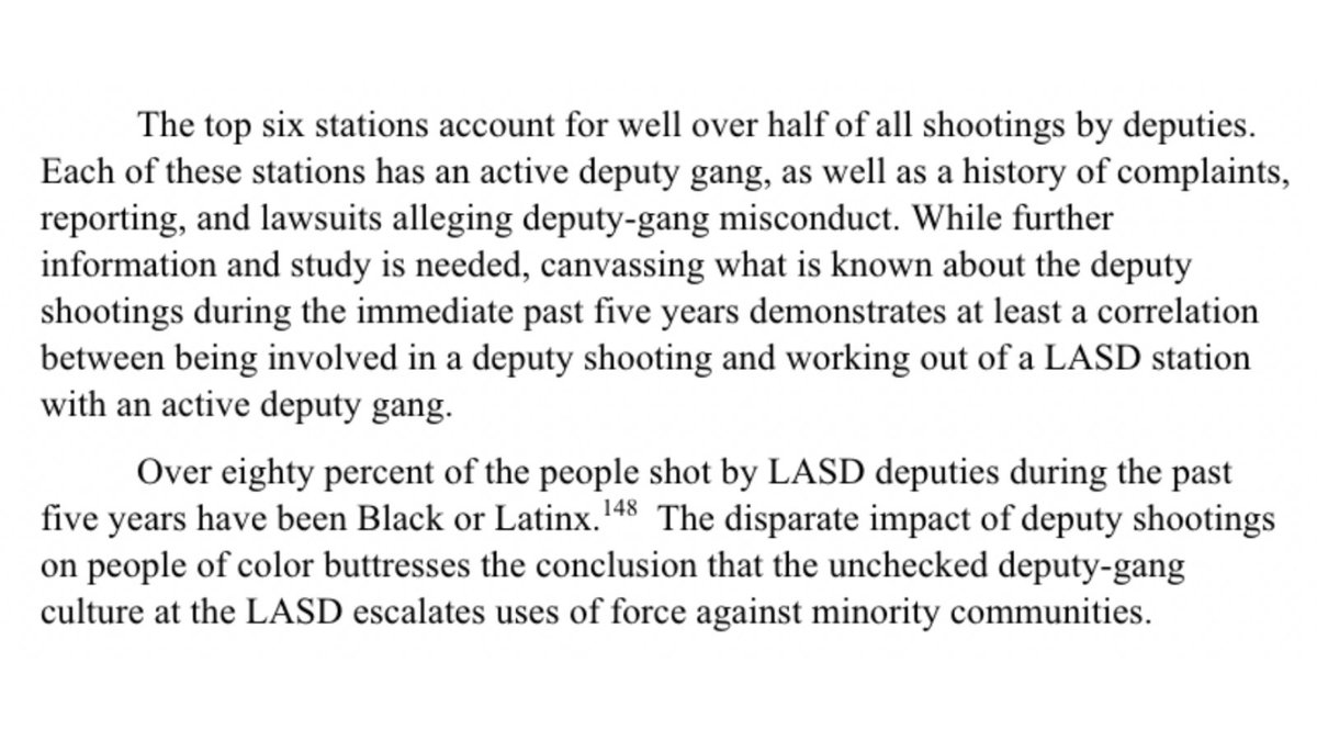 .@LASDHQ is full of violent, white supremacist gang members. More than 80% of LASD shooting victims in the past 5 years were Black and Latinx.
 
#GoogleLASDGangs #VillanuevaMustGo
 
lmu.app.box.com/s/ho3rp9qdbmn9…