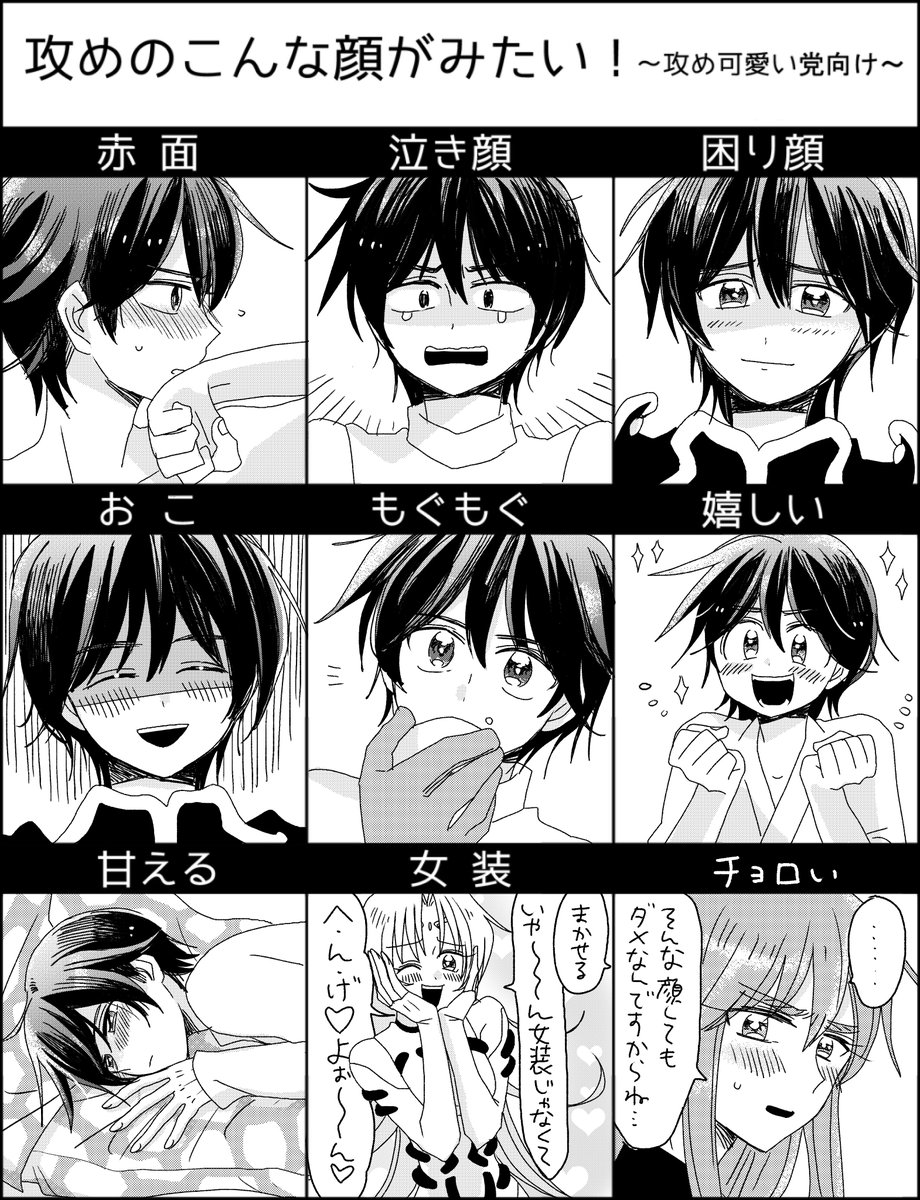 攻め可愛い党としてやってみました 