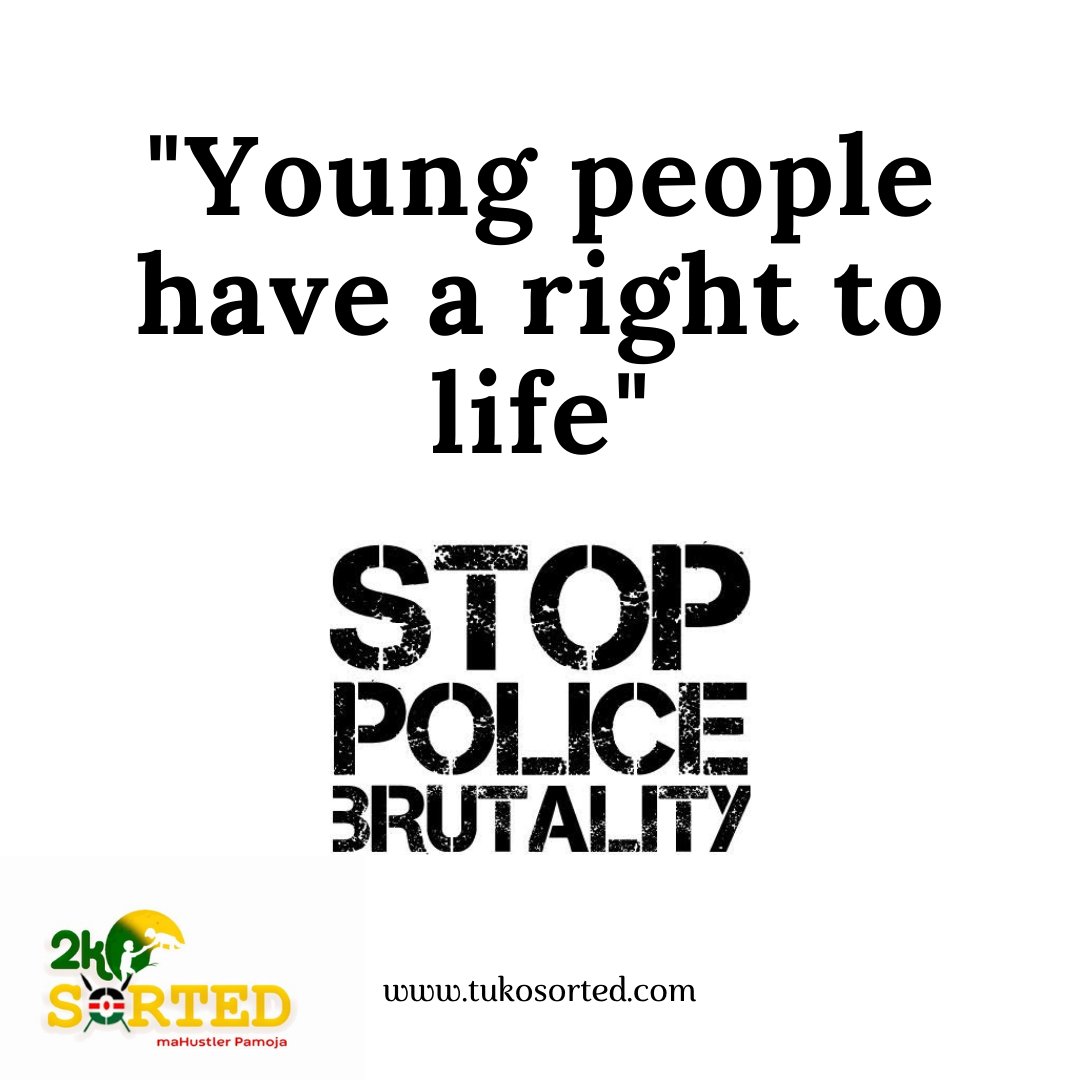 2koSorted's tweet photo. As a youth community with the same vision and goal for a better social and economic empowerment we strongly disagree and reject the use of force met by our Police officers on our fellow youth.
#stoppolicebrutallity #TukoSorted https://t.co/4UMFHrPpeW