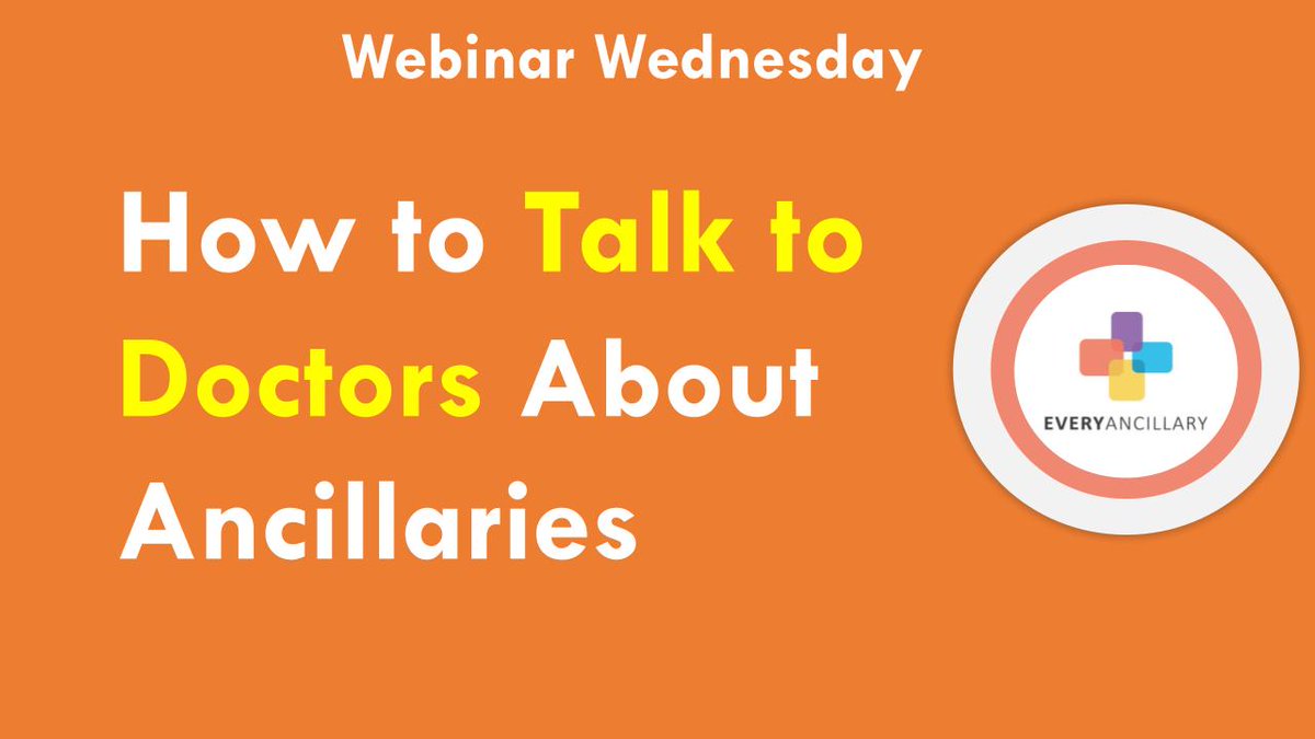 How to Talk to Doctors About Ancillaries youtu.be/rQEDVNAI-Z0