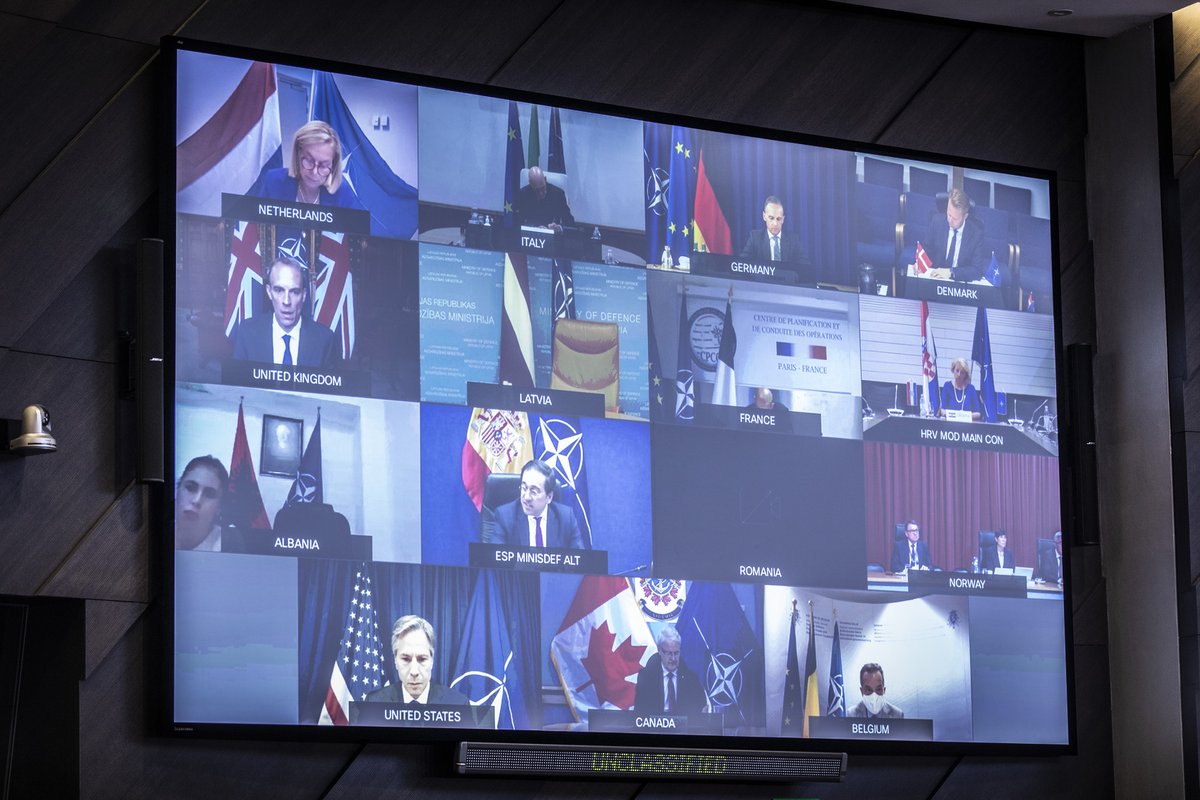 Copyright NATO 2021 - Sondersitzung der NATO-Außenminister