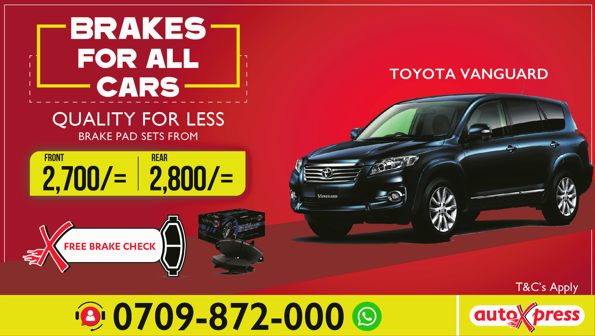 AutoXpress Kenya on Twitter "Every car deserves quality brake pads