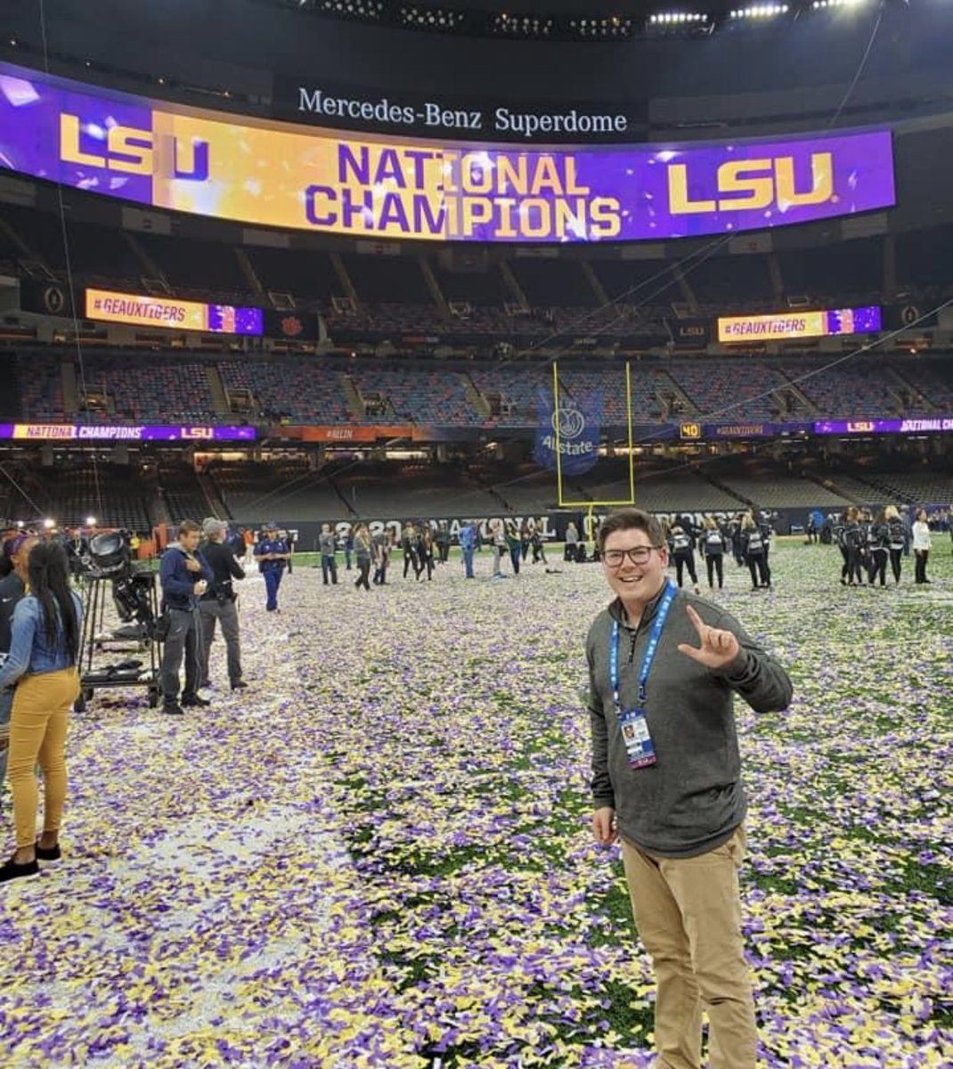 We are proud to announce our new color analyst for the 2021 football season, Mr. Sean Larken!! Sean is an avid sports fan that has recently graduated LSU with a degree in broadcast journalism!! In his time at LSU, Sean worked at KLSU and also served as the Sports Director!!