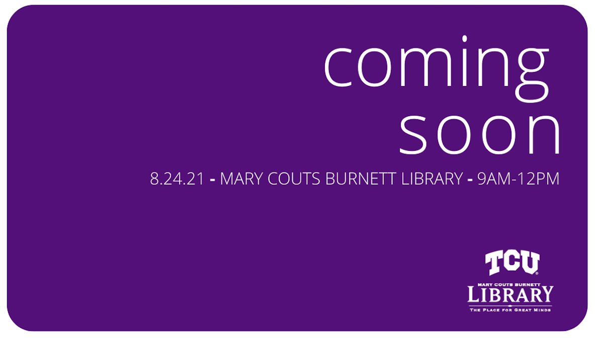 TCU Library tweet media