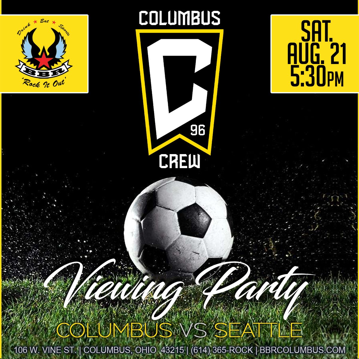 Saturday #columbuscrew fans join us pre and post game. #thecrew