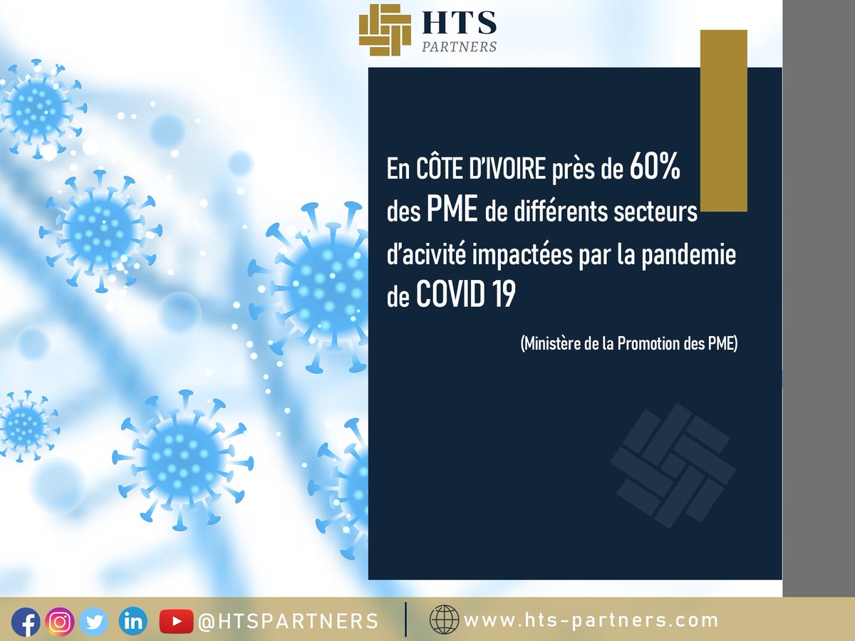 HtsPartners's tweet photo. Selon le Ministère de la promotion des PME plus de huit PME sur 10 affirment ressentir les effets de la crise sur leur chiffre d’affaires
Faites vous accompagner par HTS PARTNERS et ses experts pour faire face à cette crise.
#htsp #covid_19 https://t.co/Y3sYo58mf3