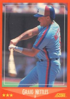  Happy Birthday, Graig Nettles, who finished his 22 year career with in 1988. 