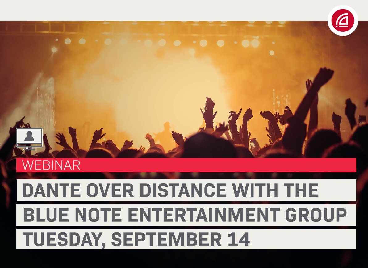 Latency so low that musicians could perform together in three locations over 750 miles apart

Join us for a webinar exploring Dante over Distance

audinate.com/news-activity/…

#DanteSpokenAndSeenHere #DanteSpokenHere #proav #AVtweeps #AVoIP