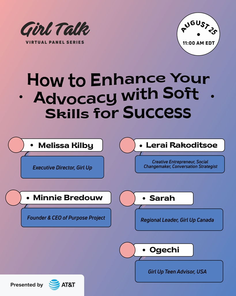 Want to improve your advocacy skills?⁠ Join us on Aug 25 at 11 am EST for our next Girl Talk presented by <a href="/att/">AT&T</a>! Learn how you can create change through actionable steps to strengthening your advocacy 💪⁠  RSVP⚡ bit.ly/3AIoCDo