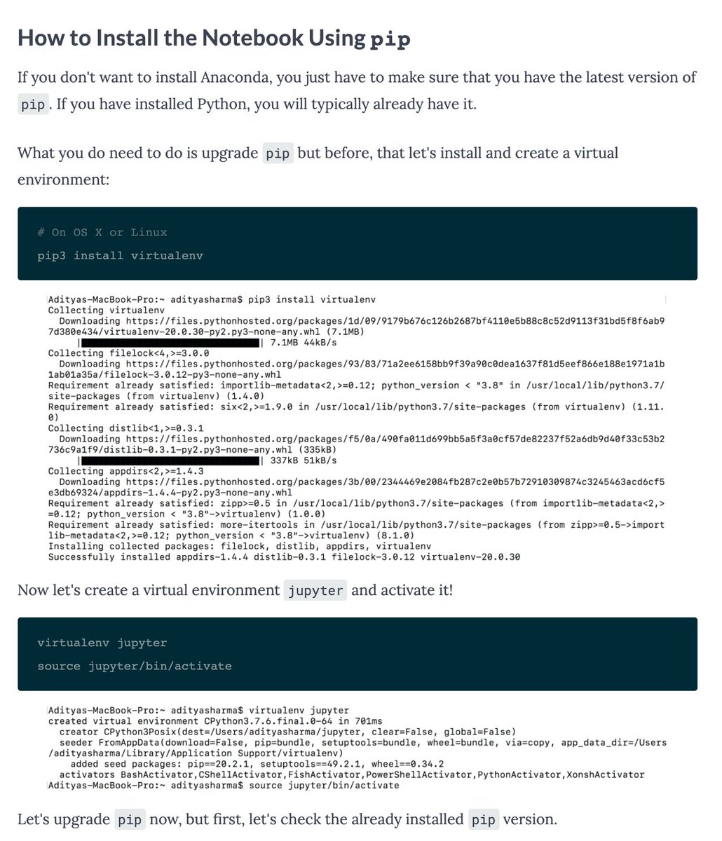 pip install jupyter notebook pip3